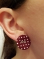 Preview: Stoff Knopf Ohrstecker Button